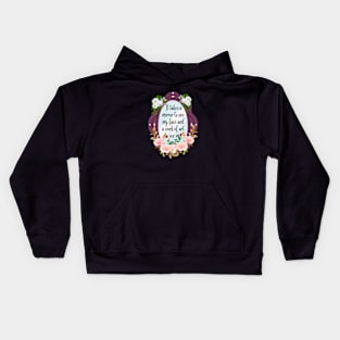 Motivational quote mirror Kids Hoodie